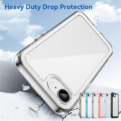 For iPhone 16e Case iPhone 16e 5G Cover Cases Flexible Luxury Shockproof Silicone PC Protective Phone Back Cover For iPhone 16e