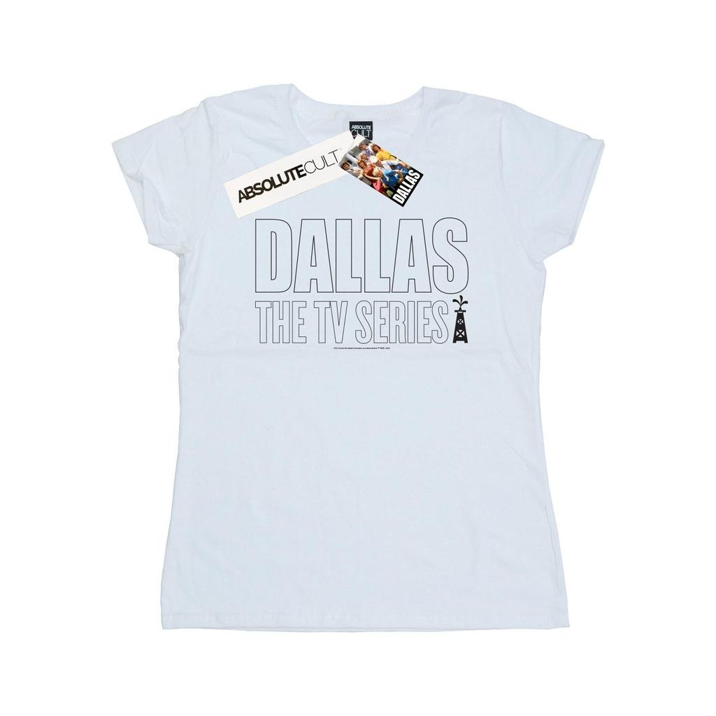 Dallas Womens/Ladies TV Series Logo Cotton T-Shirt
