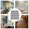 50 Pieces Gazebo Curtain Track Heavy Duty Drapery Hooks Windproof Invisible Netting Hanger Outdoor Gazebo Hardware for Camping