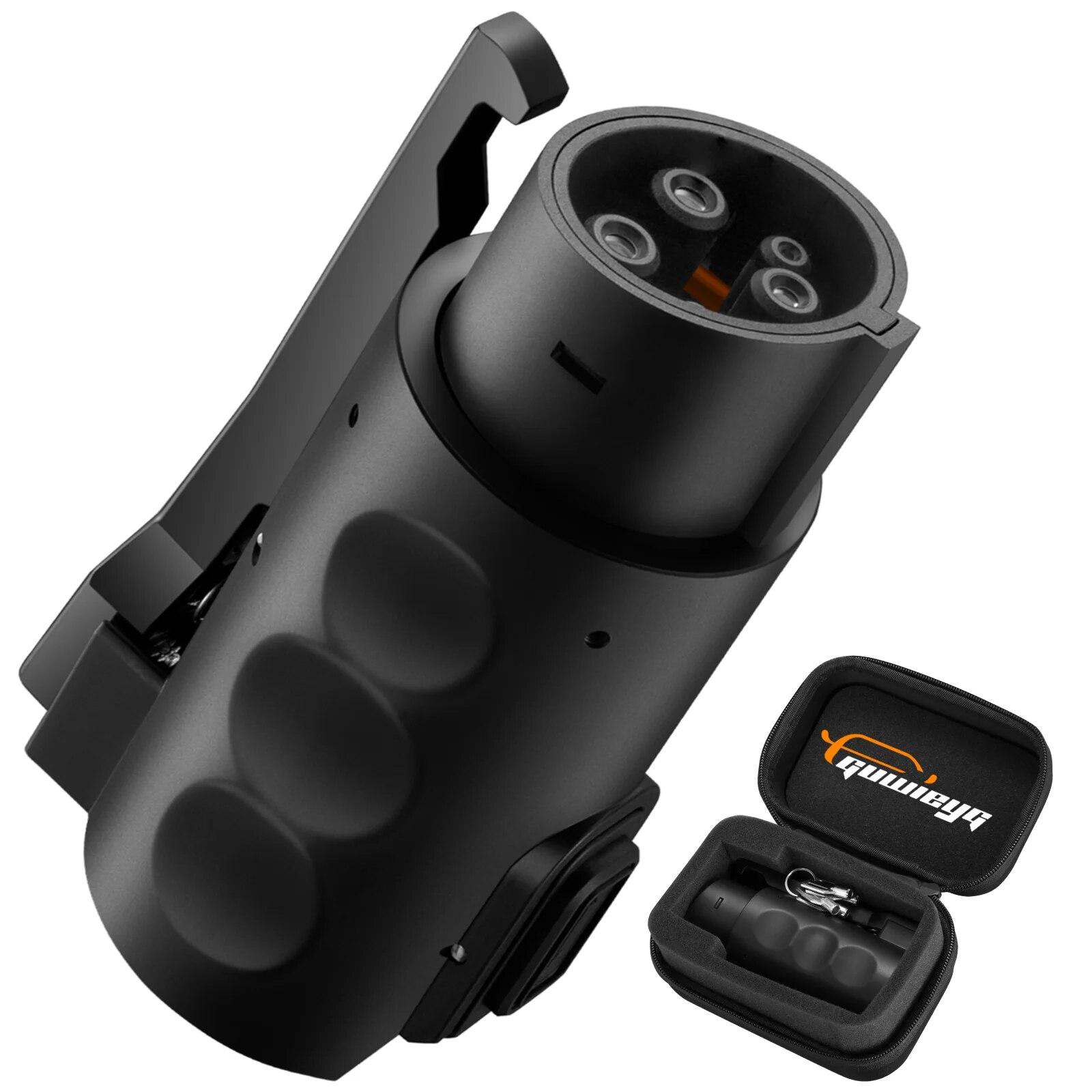 

Адаптер GUWIEYG NACS - J1772 подходит для зарядного устройства Tesla 80A Max, совместим с адаптером Tesla - J1772, адаптер зарядного устройства для электромобиля