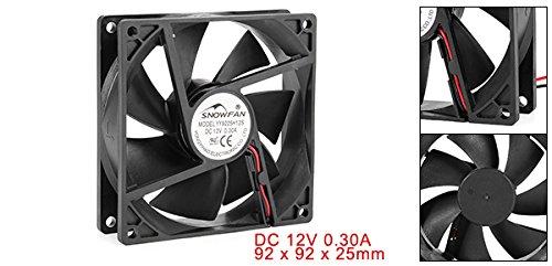 uxcell Cooling Fan DC 12V 92x92x25mm Electronics Fan PC Cooling Fan 1pc 0.3A