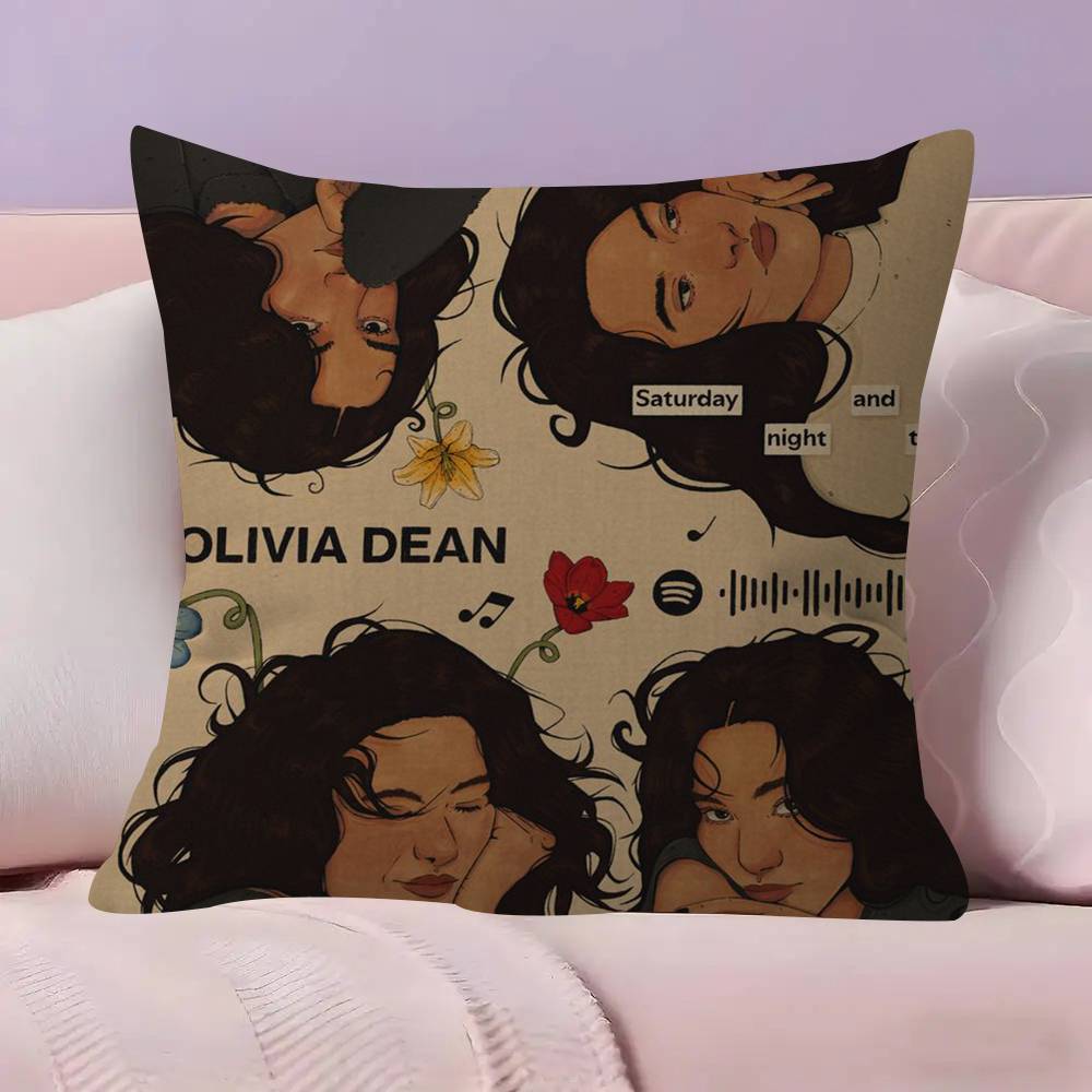 Singer Olivia album Dean  Pillow Gift Home Office Decoration Bedroom Sofa Car Cushion Cover case 45x45