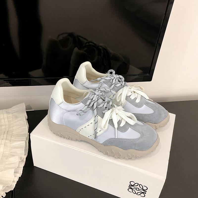 

Su Yinyin 8cm heightening version~ inner heightening mercerized crescent pearl lace shoelaces sports and leisure shoes women s training shoes 39