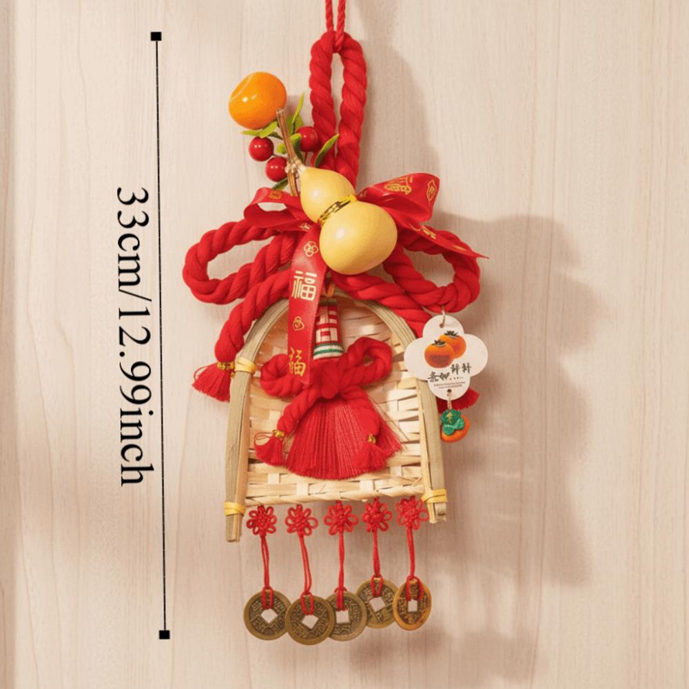 Decorative Gourd New Year Decorations Broom Decorations Door Decorative Festive Arrangements Dustpan Door Hanging