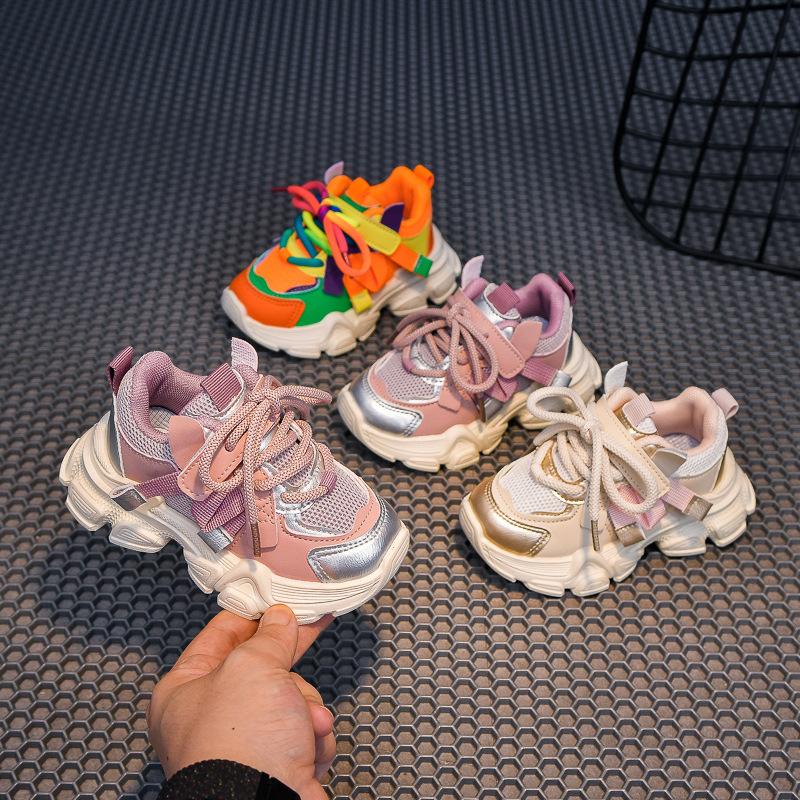 New autumn children's sports shoes, trendy dad shoes, fashionable running shoes for boys and girls