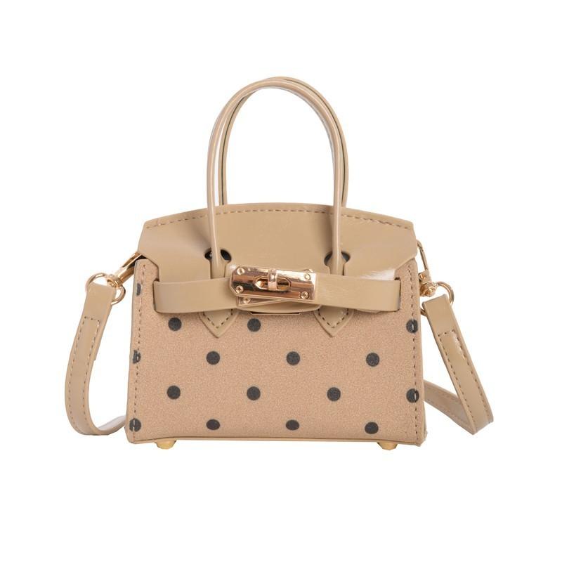 Children Polka Dot Pattern Pu Small Bag With Geometric Pattern For Daily Use