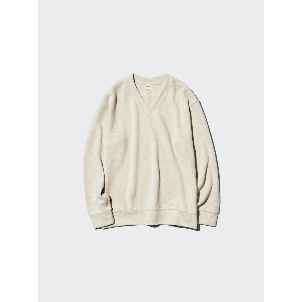 Uniqlo Japan Rib KniT Fleece V Neck T