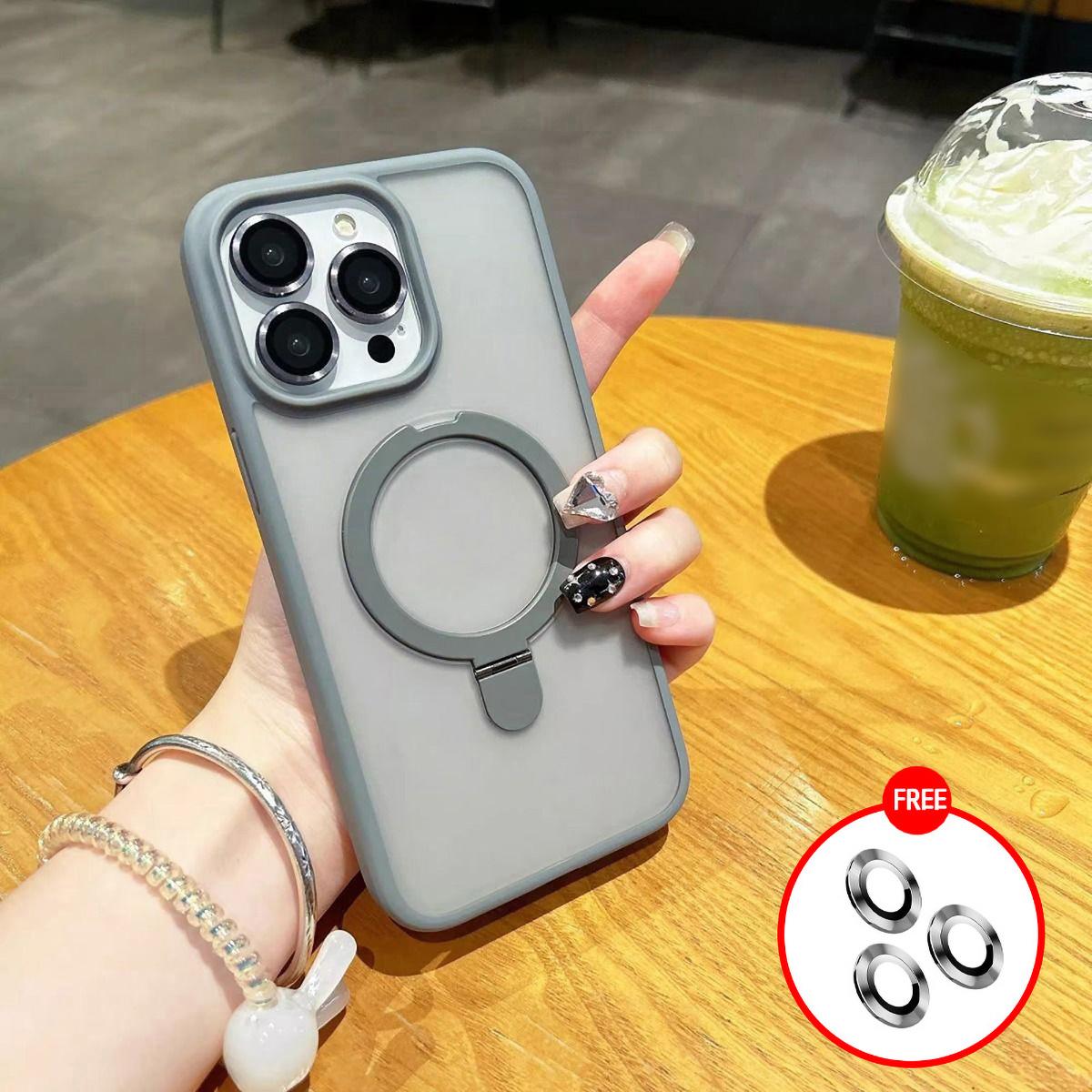 

Невидимый металлический чехол для мобильного телефона iPhone 11 13 16 Pro Max iPhone 14 15 Pro Max 12 13 Pro Max 16 Plus 7 8 Plus 13 Pro 14 Pro iPhone 16 Pro серый