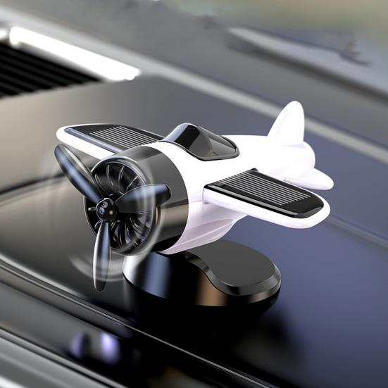 Decorazione Auto Aeroplano ad Energia Solare Ornamento Dinamico da Cruscotto con Movimento Planante Elica Silenziosa Rotante Piccola Aeroplano Accessori Drift