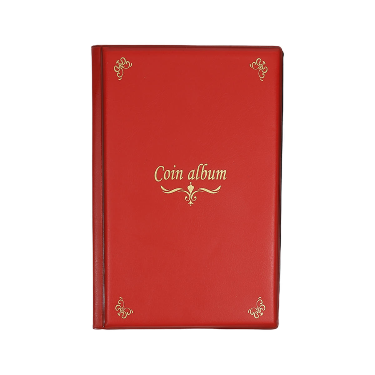 

150 ячеек держатель для книг для коллекционных монет мультикинетические сумки для хранения денег из ПВХ альбом-органайзер для коллекционеров монет None красный