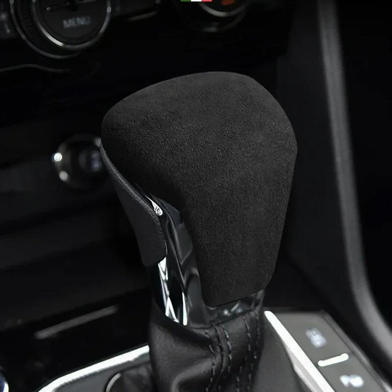 Car Gear Shift Knob Head Cover For Volkswagen VW Teramont X Tiguan X L Phideon Viloran 2017+ Alcan tara lGear Shifter Shell Trim
