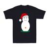 Santa Claus Rude Snowman Merry Christmas Novelty Vintage Men's T-Shirt T-shirt