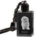Havanese, Havanese Cuban Bichon, Bichón Havanés - Crystal key ring with dog photo, illuminated key ring, unique gift by Art-Dog brand