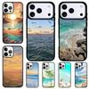 Vacation Ocean Beach Wave Travel Shockproof Phone Case for iPhone 17 Air 16e 15 11 12 14 13 Pro Max Cover Coque