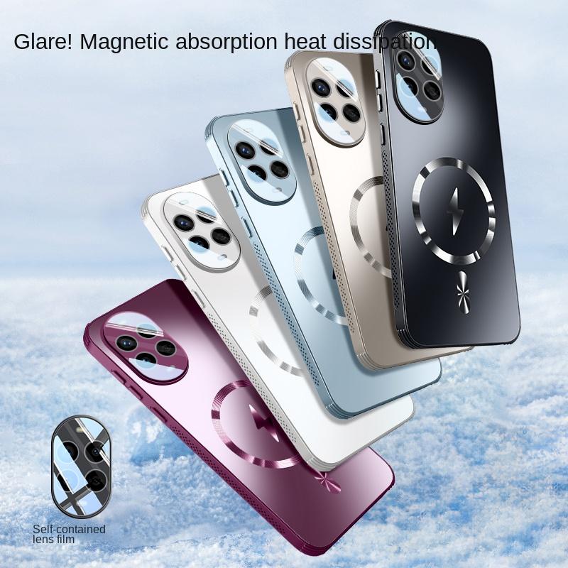 For Huawei Nova 13 Pro Case Hard Matte Magnetic wireless charging Lens Protective Back Cover Case For Nova 13 12 11 Pro Shell