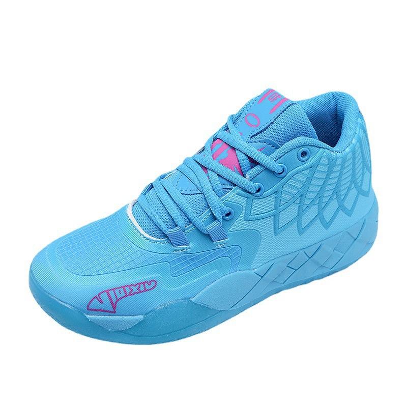 Utenrikshandel tre-ball generasjon basketball herresko all-star Kuzma MB01 mandarinand faktiske kampsko