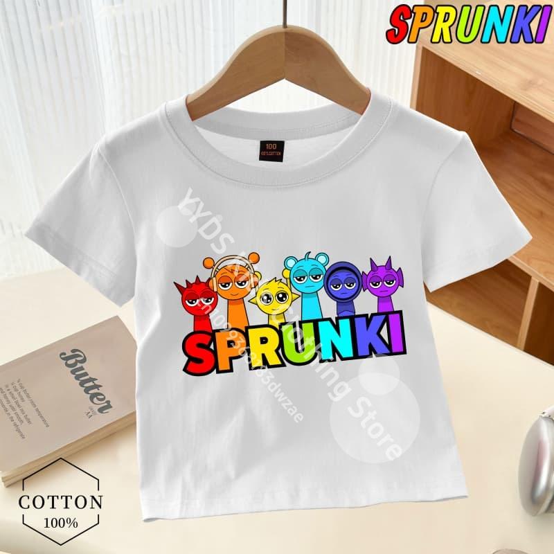 Doar un tip căruia îi place Sprunki Boy Imprimeu grafic Tricou Sprunki pentru copii Tendință de modă Tricou pentru băieți Haine universale de vară pentru băieți/fete