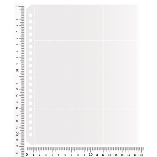 Seiun Shoten Chocolate Sticker Storage File, 48mm Stickers Only, 12 Pockets, Set of 10