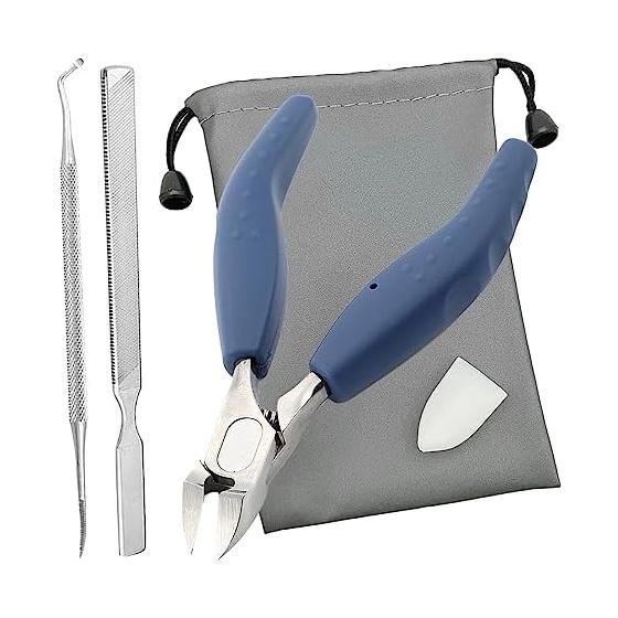 Supervised by a dermatologist, TAKES Nail Clippers, Nail Clippers, For Feet, Stainless Steel, Nipper Nail Clippers, Nail File, Sonde, Thick Nails