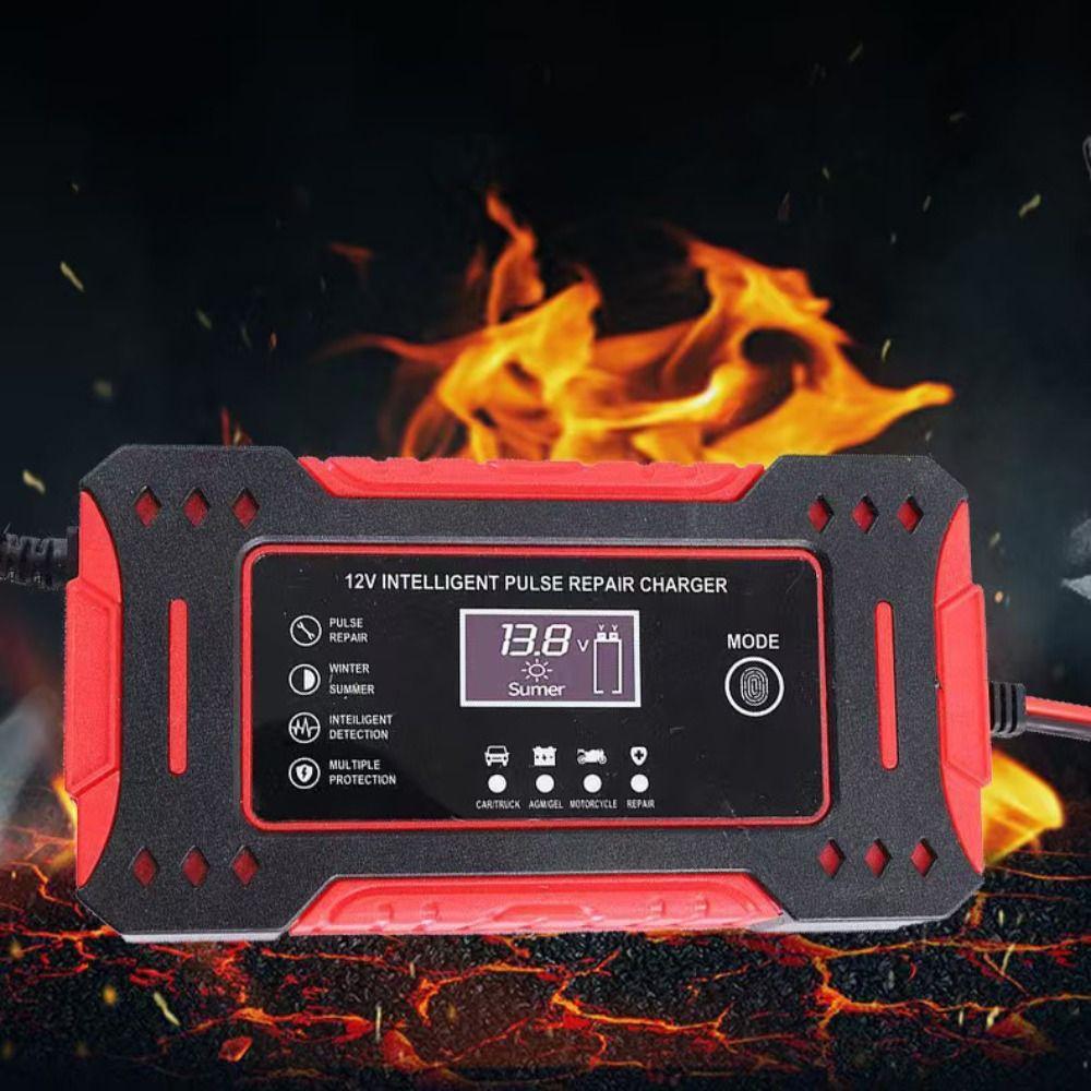 LCD Display Intelligent Car Battery Charger 6A Output Battery Charger 12V Battery Repair