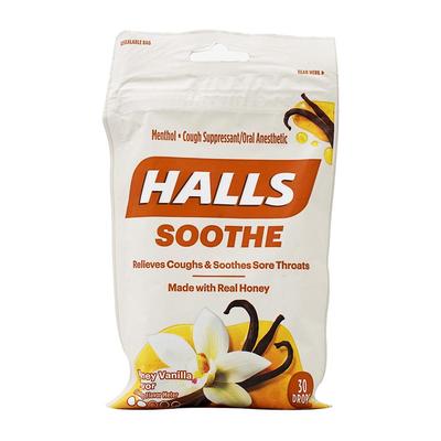 Soothe Cough Drops, Honey Vanilla Flavor 30 Drops