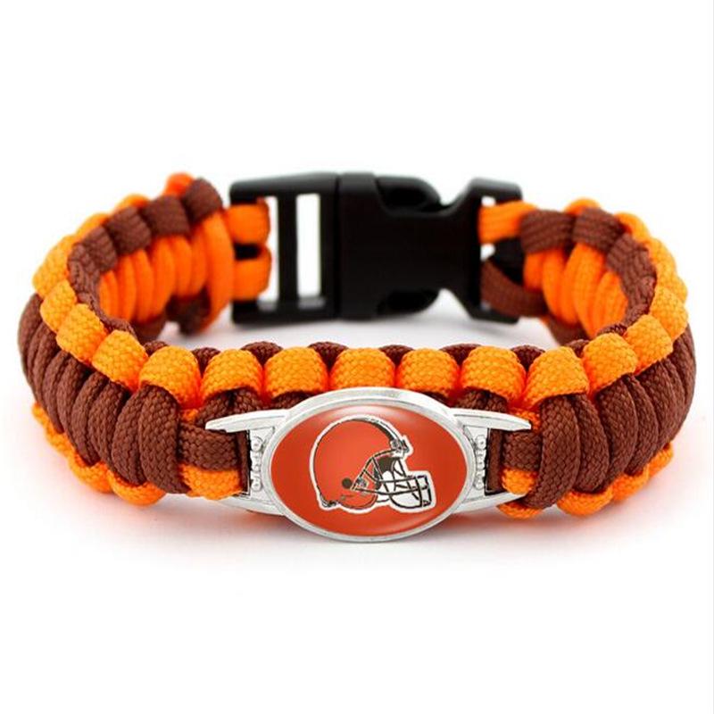 Handgeflochtenes NFL Paracord-Armband für Herren - 32 Teamoptionen für europäische & amerikanische Sportler