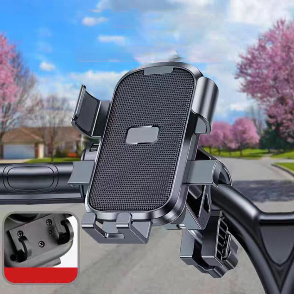 Sturdy Motorcycle Stand Motorcycle Phone Holder Heavy Rain Protection Anti-permeability Design Mobile Device Protection