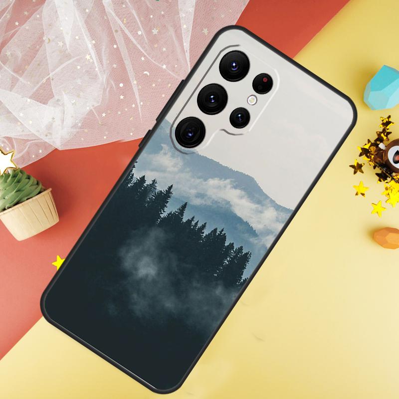 Mountain Forest Phone Case For Samsung Galaxy S26 S25 Ultra S23 S21 S20 S22 S24 FE S10 Plus Cover Coque