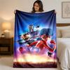 Miraculous Ladybug Print Flannel Blanket Cozy Warm Plush Throw Blanket For Bed Sofa Couch Indoor Household Use