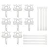Vertical Blind Repair Carriers with Stem Repair Tabs Vertical Blinds Repair Kits White Vertical Blinds Replacement Parts