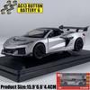 1:32 Chevrolet Corvette C8 Zr1X Track Enhanced Version Supercar Alloy Metal Diecast Model Car Simulation Miniature Holiday Gifts