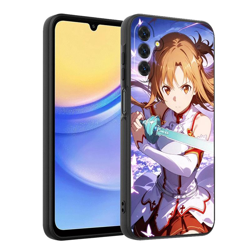 S-Sword O-Online SAO Yuuki Asuna Soft Phone Case for Samsung A17 A37 A57 A16 A26 A36 A56 A15 A25 A35 A55 A14 A24 A34 A54 A13 A23