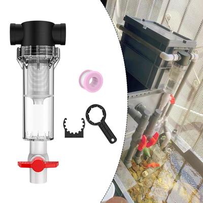 Tank Turtle 3/4'' Waste Cleaning Leakproof Sediment Drainage Collector