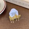 New Chinese-style sweet butterfly stud earrings with diamonds, versatile earrings, women's simple and unique temperament, high-end super fairy ear
