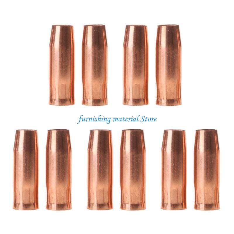 Y5GD 10 Pieces Gas Nozzle Euro MIG Welding Tip Suitable for Second Welding