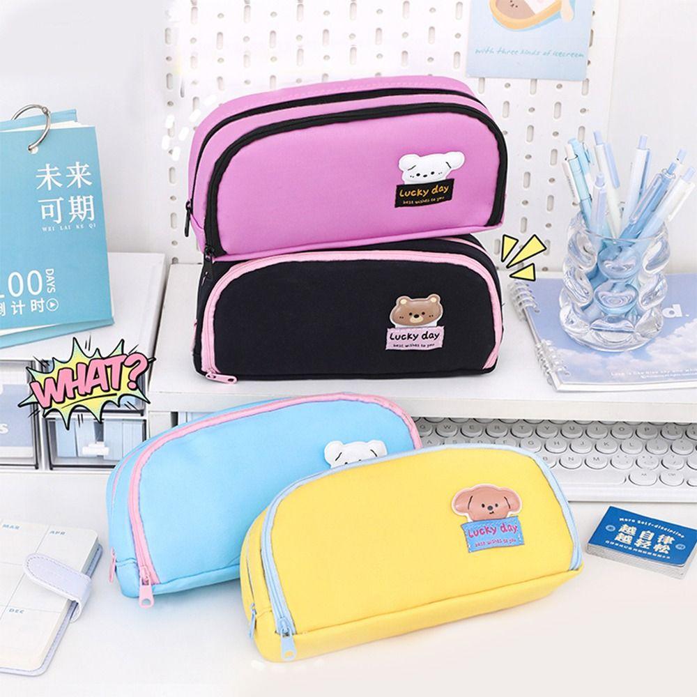 

Настольное хранилище Y2K Канцелярская сумка Эстетичный Дофаминовый Карандашный Мешочек Симпатичная Ручка Карандашная Сумка Канцелярские Принадлежности