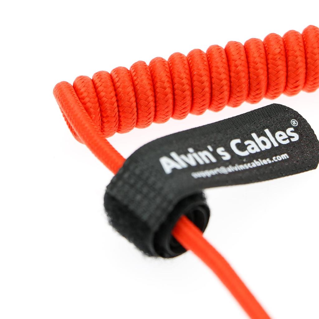 Alvin's Cables 8K 2.1 Full HDMI Braided Coiled Cable for Atomos Ninja-V, 4K-60P, Z-CAM, Canon-C70, Sony A7S3, A9, A74 (18-28 inches)