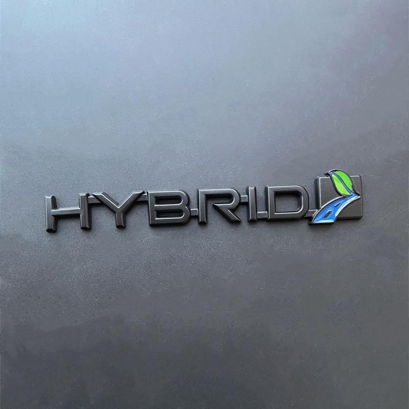 Vcfbt5 3D Metal HYBRID Logo Emblem Car Fender Badge Trunk Decal For Toyota Reiz RAV4 HYBRID Sticker Accessories