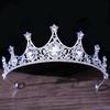 DIEZI Baroque Vintage Princess Queen Bridal Crown Headwear Crystal Tiara For Women Wedding Crown Hair Dress Accessories Zircon