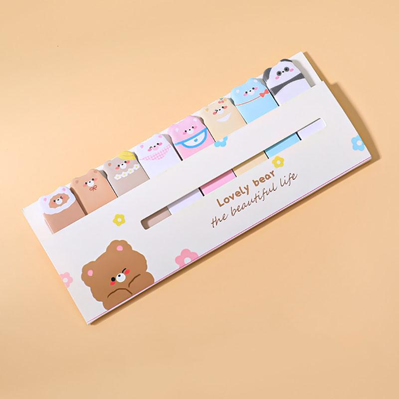 120 Kawaii Animal Sticky Notes Classification Index Sticker Label Bookmark