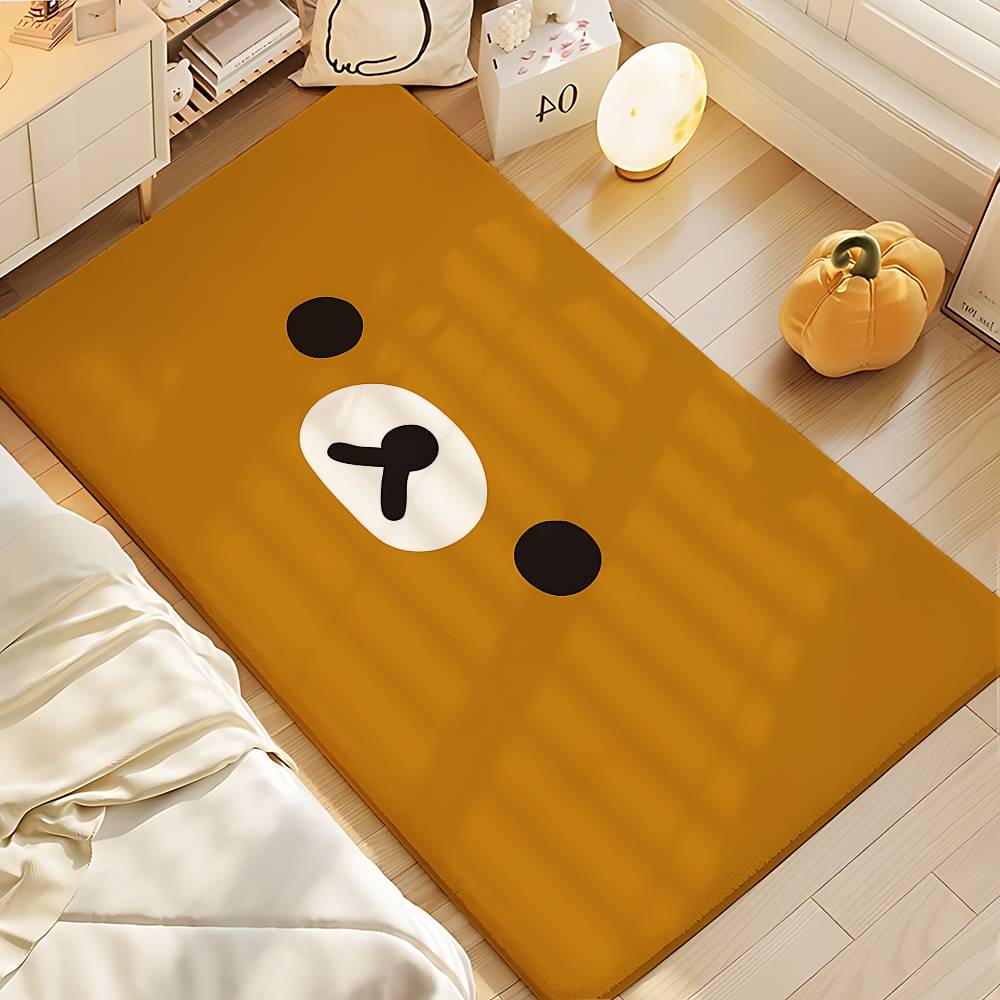 Cartoon R-Rilakkumas Carpet Bathroom Anti-slip Mat Door Mat Home Decoration Mat Entrance Door Mat Scratch-resistant Door Mat