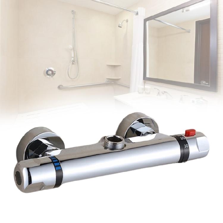 Thermostatic Bath Shower Mixer 2 Handle Thermostatic Shower Valves Showering Faucet Temperature Control Valves Easy Use
