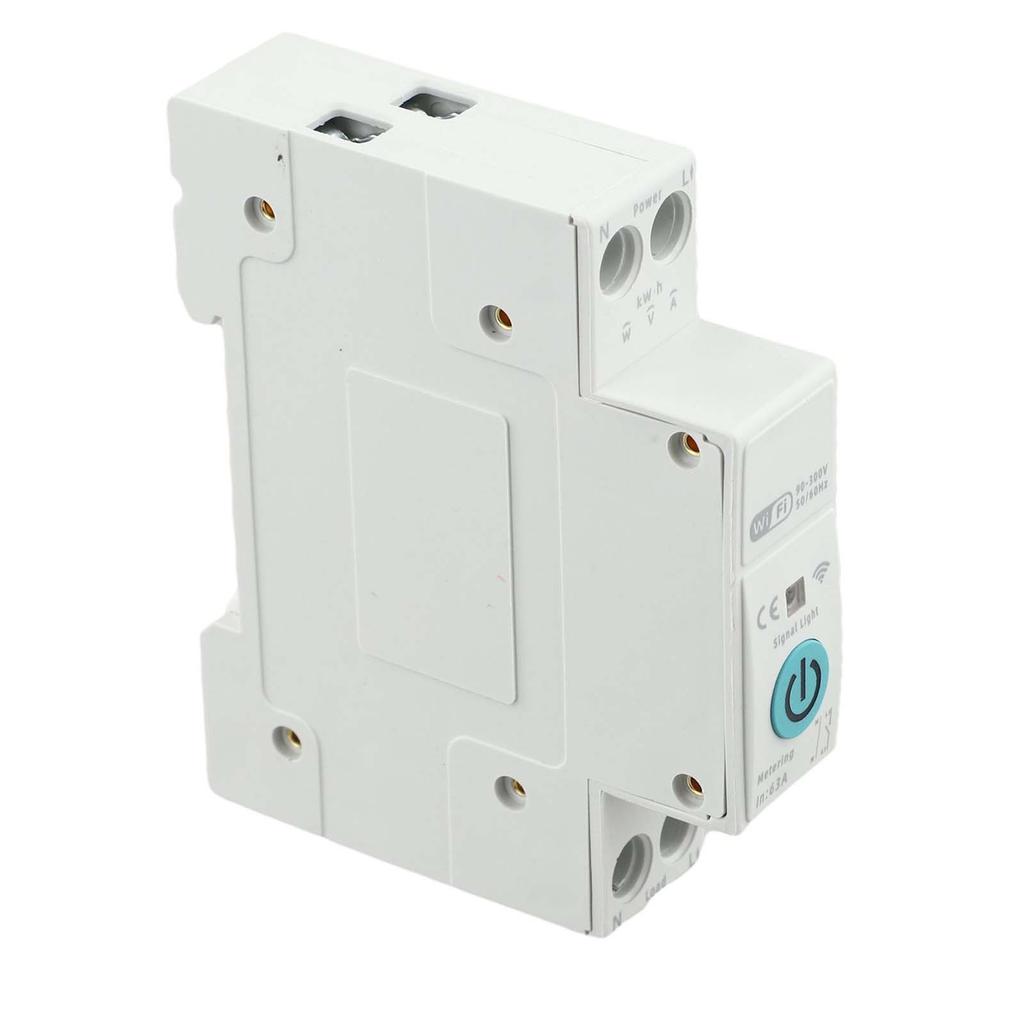 With Metering WIFI Smart Switch 1P+N 82*50*18mm Circuit Breaker