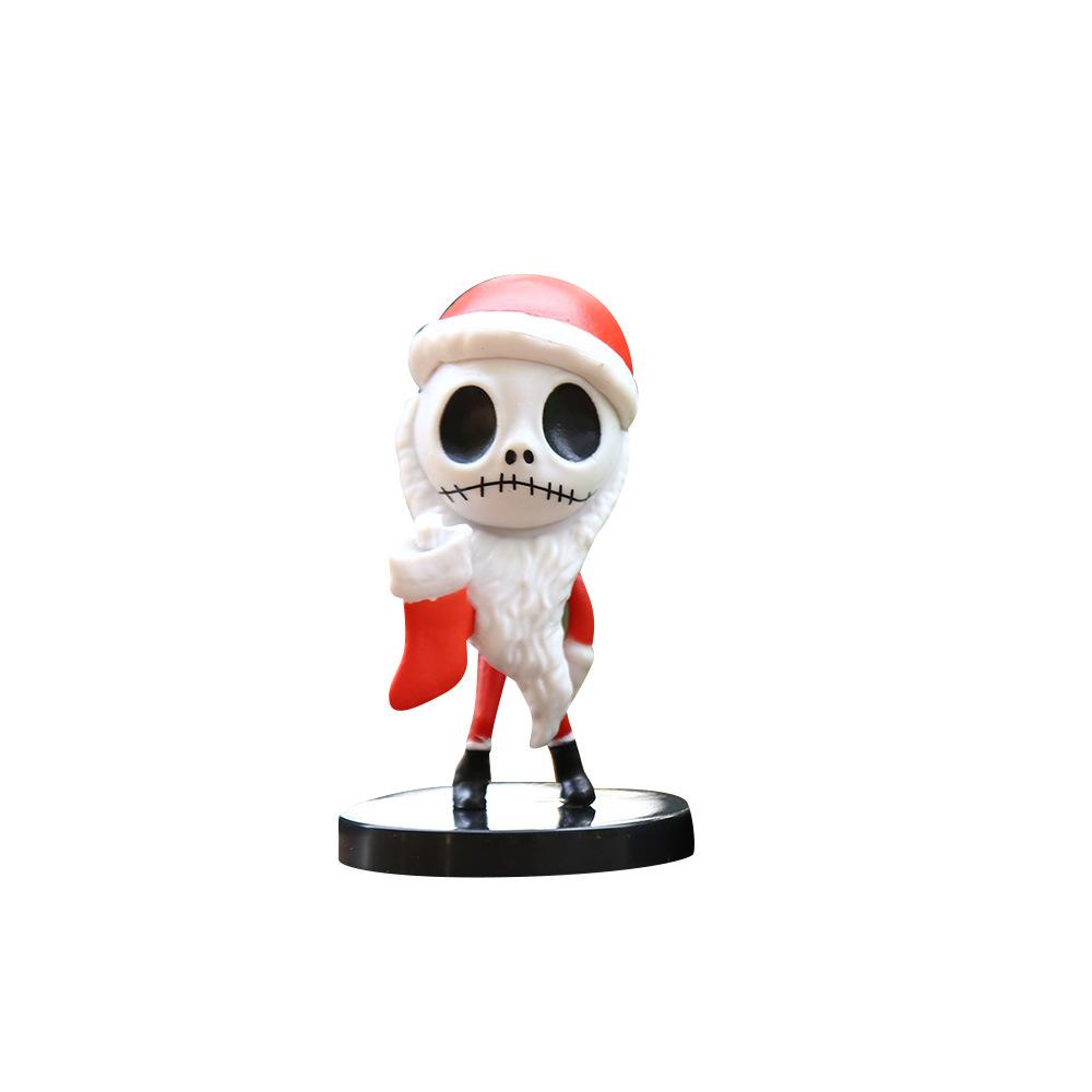10Pcs/Set Cartoon Anime The Nightmare Sally Skellington Jack Action Figure Toy Christmas PVC Model Vinyl Figurine Halloween Gift
