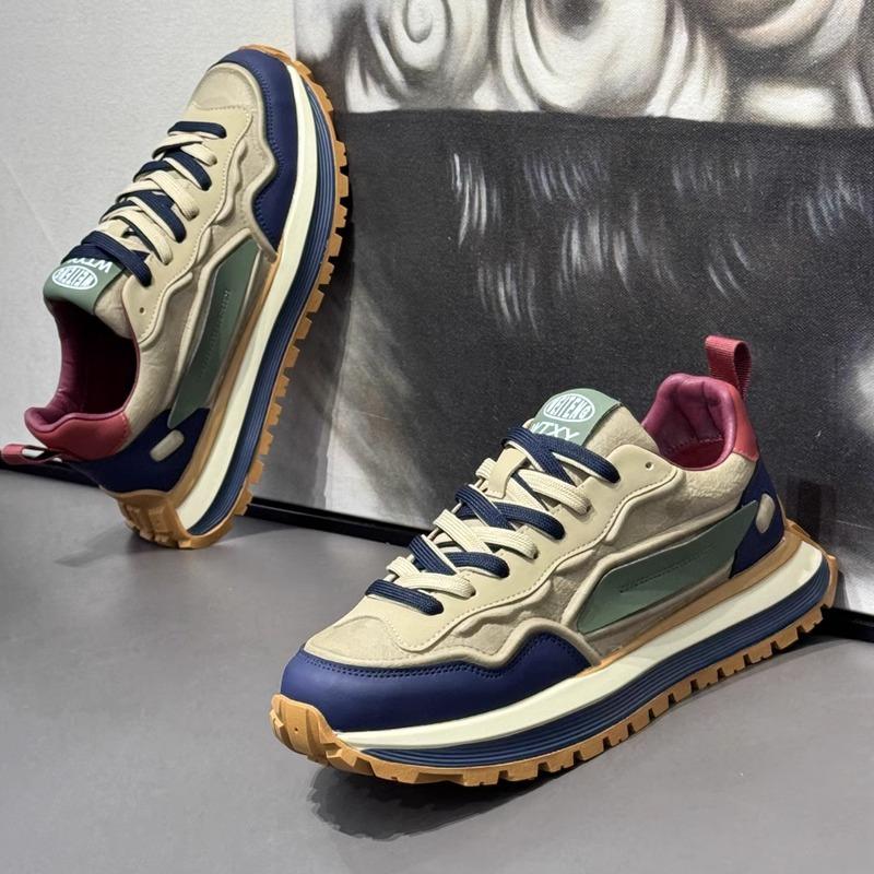 

Весенне-осенние новые мужские модные кроссовки, молодежные трендовые универсальные повседневные туфли, на толстой подошве, с высоким подъемом, на мягкой подошве, для бега 39