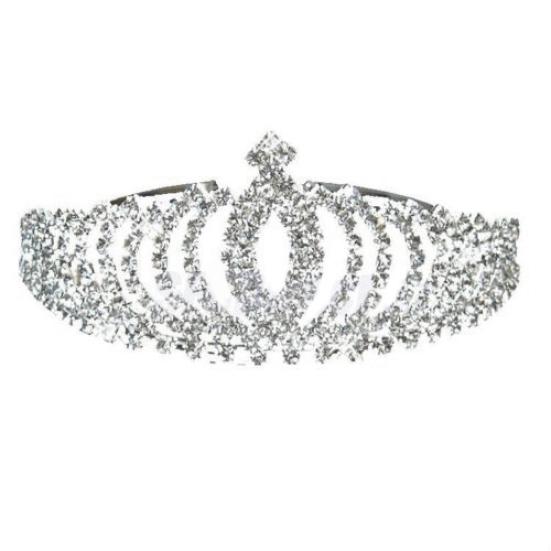 

Ослепительная горный хрусталь для невесты, принцесса, свадебная тиара, Корона, вечерние, выпускной, ювелирный подарок