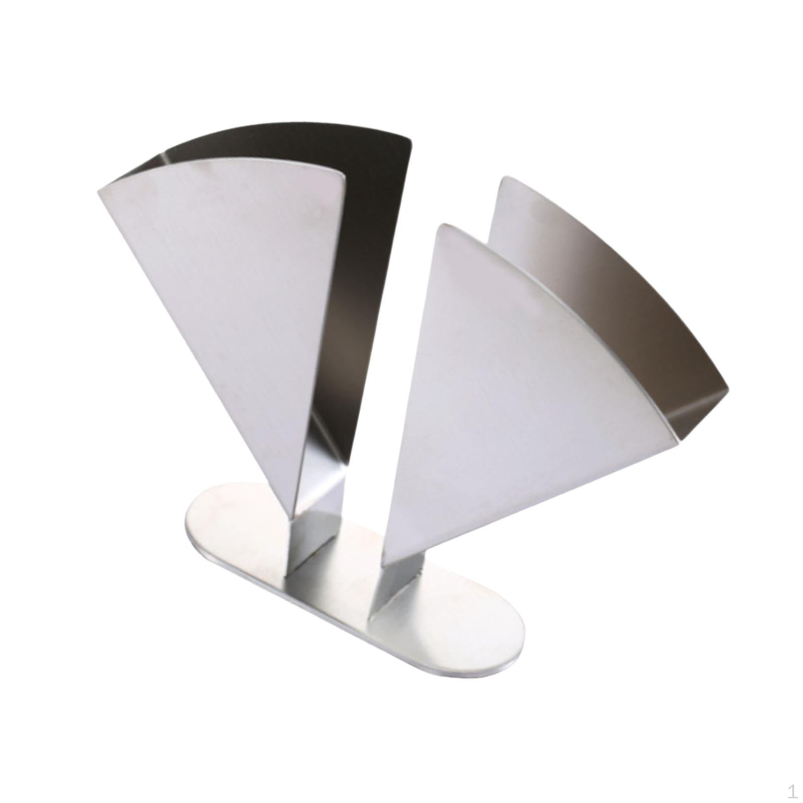 

Sector Napkin Holder Dispenser Modern with Base Simple Serviette Paper 20cmx15cm