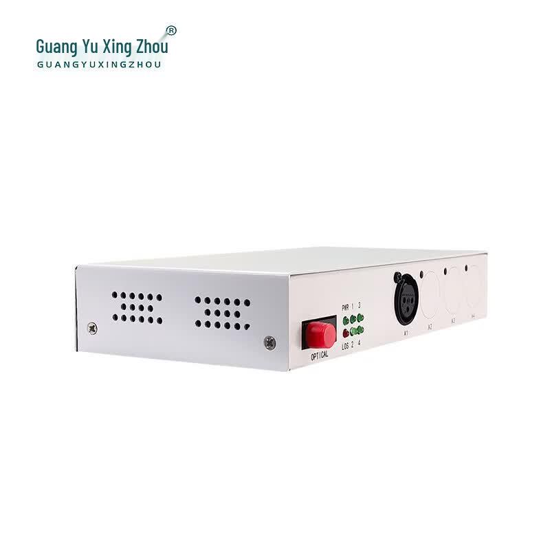 GY-KN100 1-Channel Balanced XLR Audio Fiber Optic Extender Pair