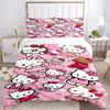 Hello Kitty Party Print 3Pcs Bedding Setduvet Cover With 2 Bedropillowcase Home Birthday Gift