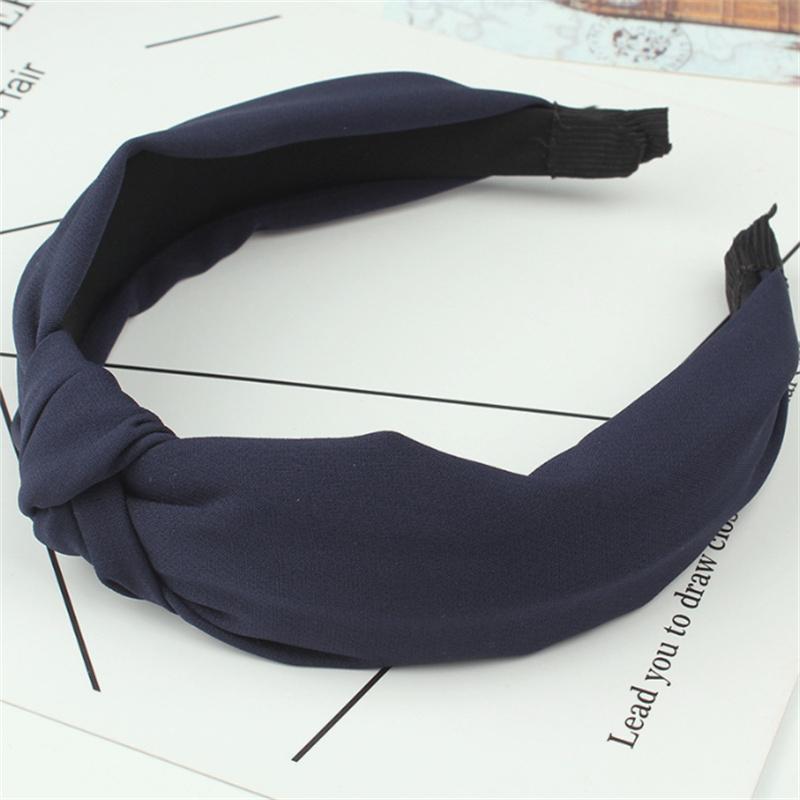 Fashion Solid Fabric Headbands For Women Hair Bands Hoop Girl Headwear Washing Clips Cute Basic Hairbands Hair Accessories